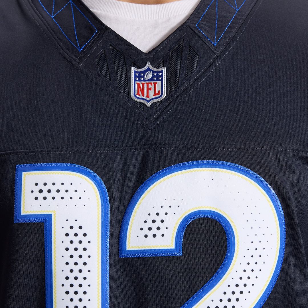 Los Angeles Rams Puka Nacua Dark Blue Rivalries Collection Stitched Limited Jersey product image 13, provided for visual