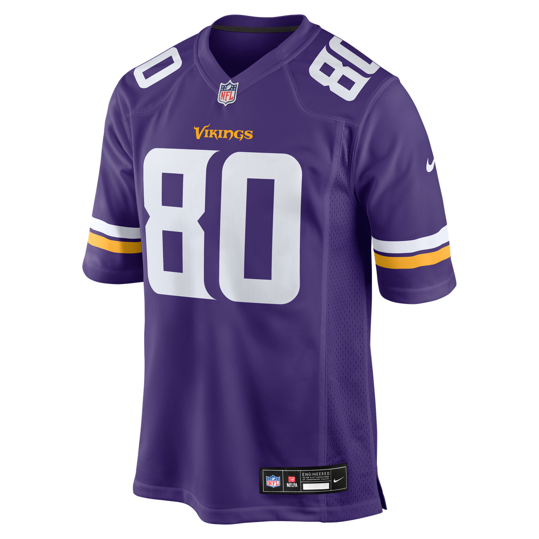 Minnesota Vikings Cris Carter Purple Game Retired Player Jersey product image 2, provided for visual reference and product