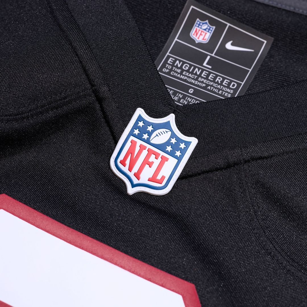 Atlanta Falcons Andre Rison Black Retired Player Jersey product image 4, provided for visual reference and product detail