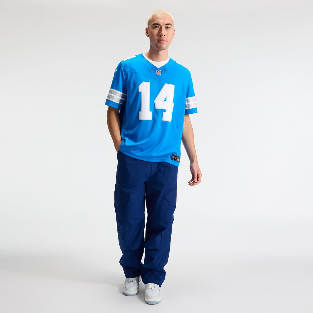 Detroit Lions Amon-Ra St. Brown Blue Team Vapor F.U.S.E. Stitched Limited Jersey product image 18, provided for visual