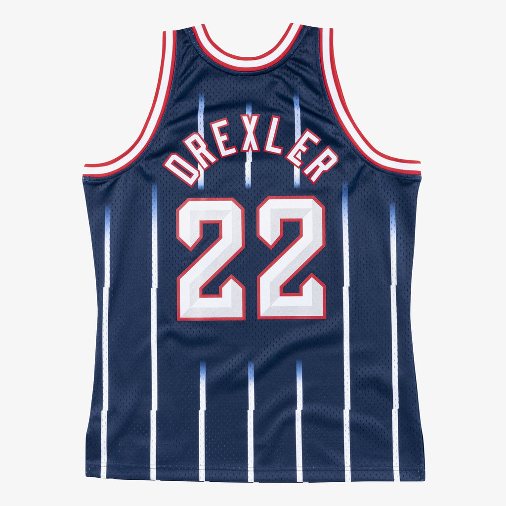 Clyde Drexler Houston Rockets 1996-97 Swingman Road Jersey product image 3, provided for visual reference and product detail