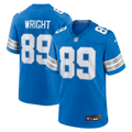 Detroit Lions Brock Wright Blue Team Game Jersey product image 1, provided for visual reference and product detail review