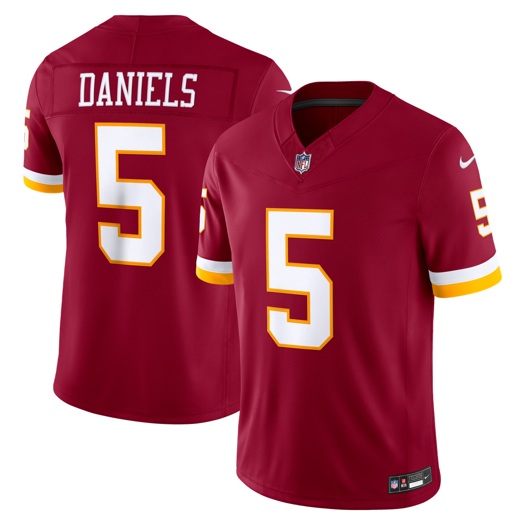 Washington Commanders Jayden Daniels Burgundy Team Vapor F.U.S.E. Stitched Limited Jersey product image 1, provided for