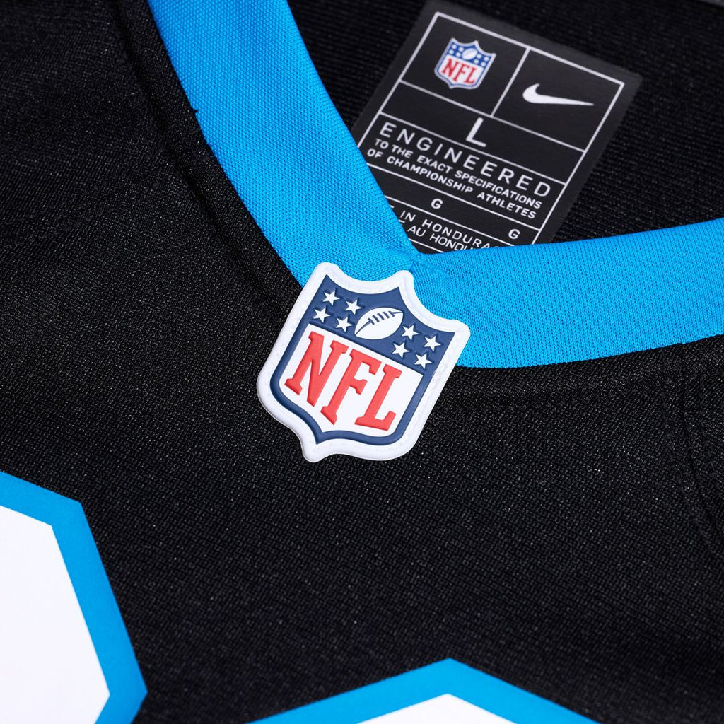 Carolina Panthers Thomas Davis Sr. Black Team Retired Game Jersey product image 4, provided for visual reference and product
