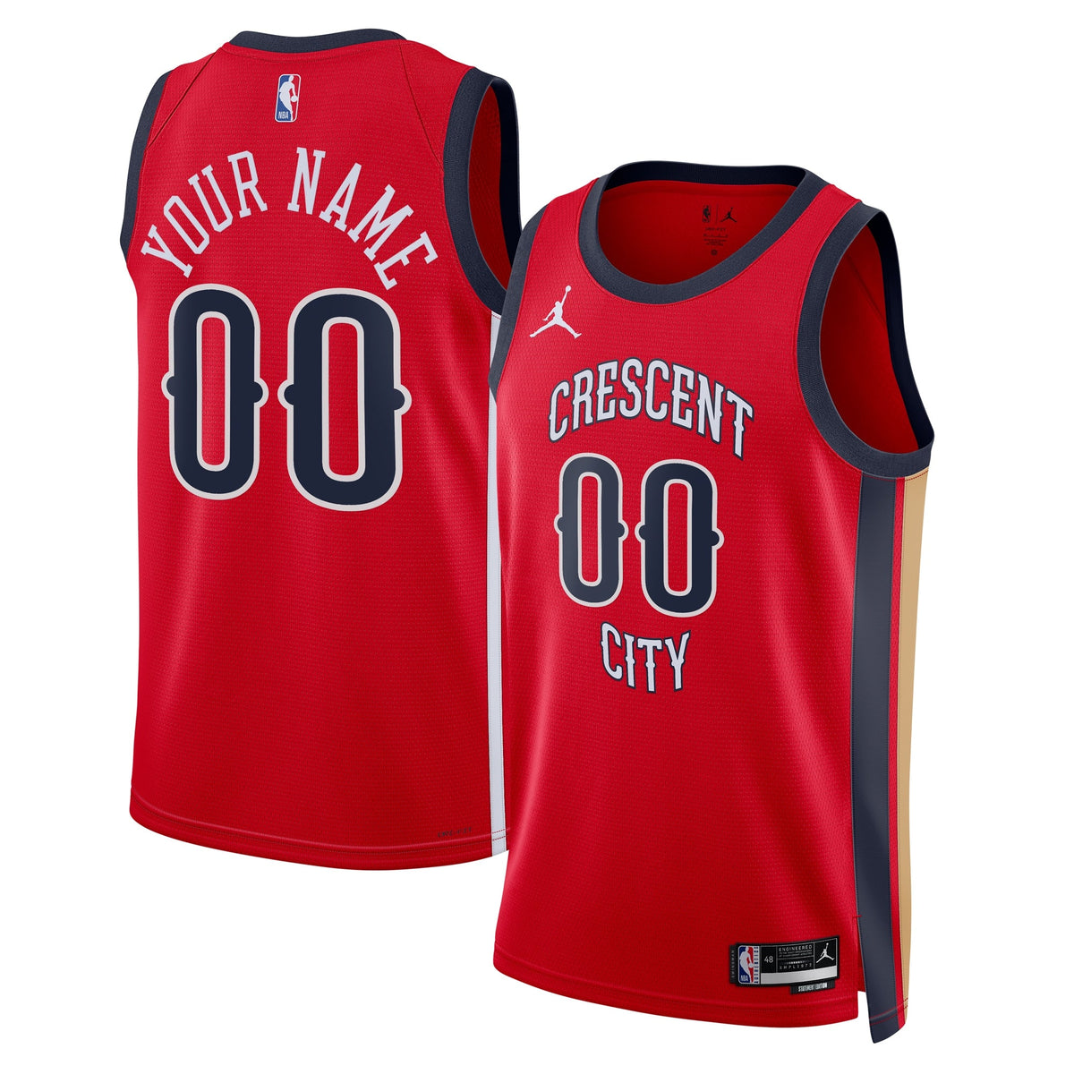New Orleans Pelicans Statement Swingman Basketball Jersey - Custom - Unisex product image 1, provided for visual reference