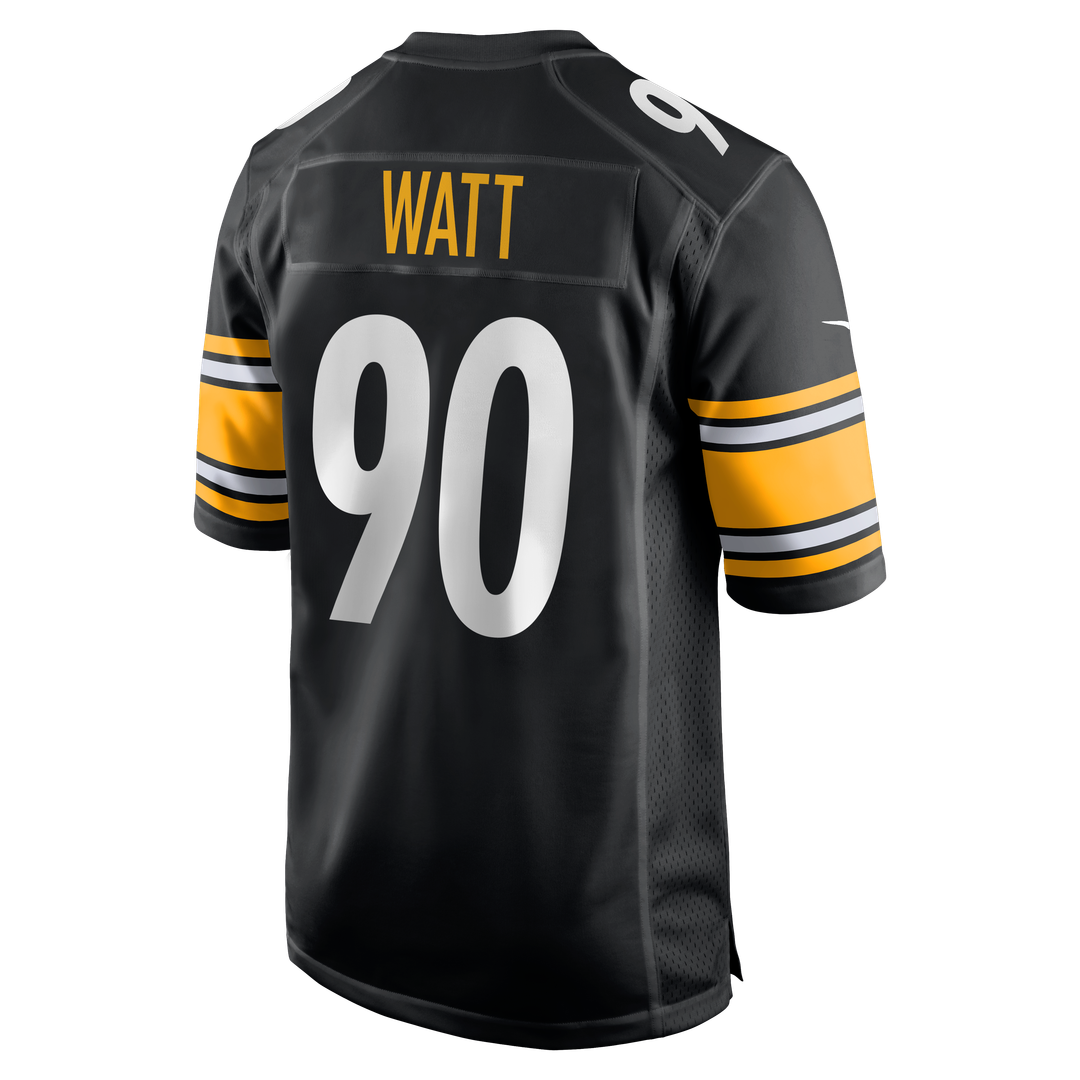 Pittsburgh Steelers T.J. Watt Black Game Jersey product image 3, provided for visual reference and product detail review