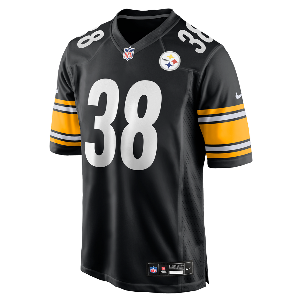 Pittsburgh Steelers Mykal Walker Black Team Game Jersey product image 2, provided for visual reference and product detail