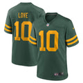 Green Bay Packers Love Green Alternate Game Jersey product image 1, provided for visual reference and product detail review