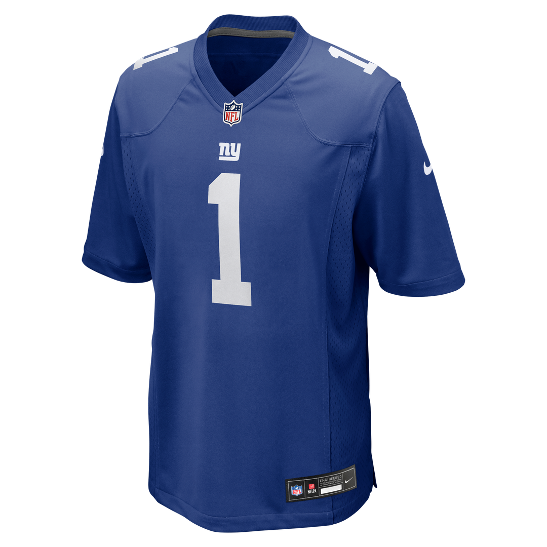 New York Giants Malik Nabers Royal Player Game Jersey product image 10, provided for visual reference and product detail