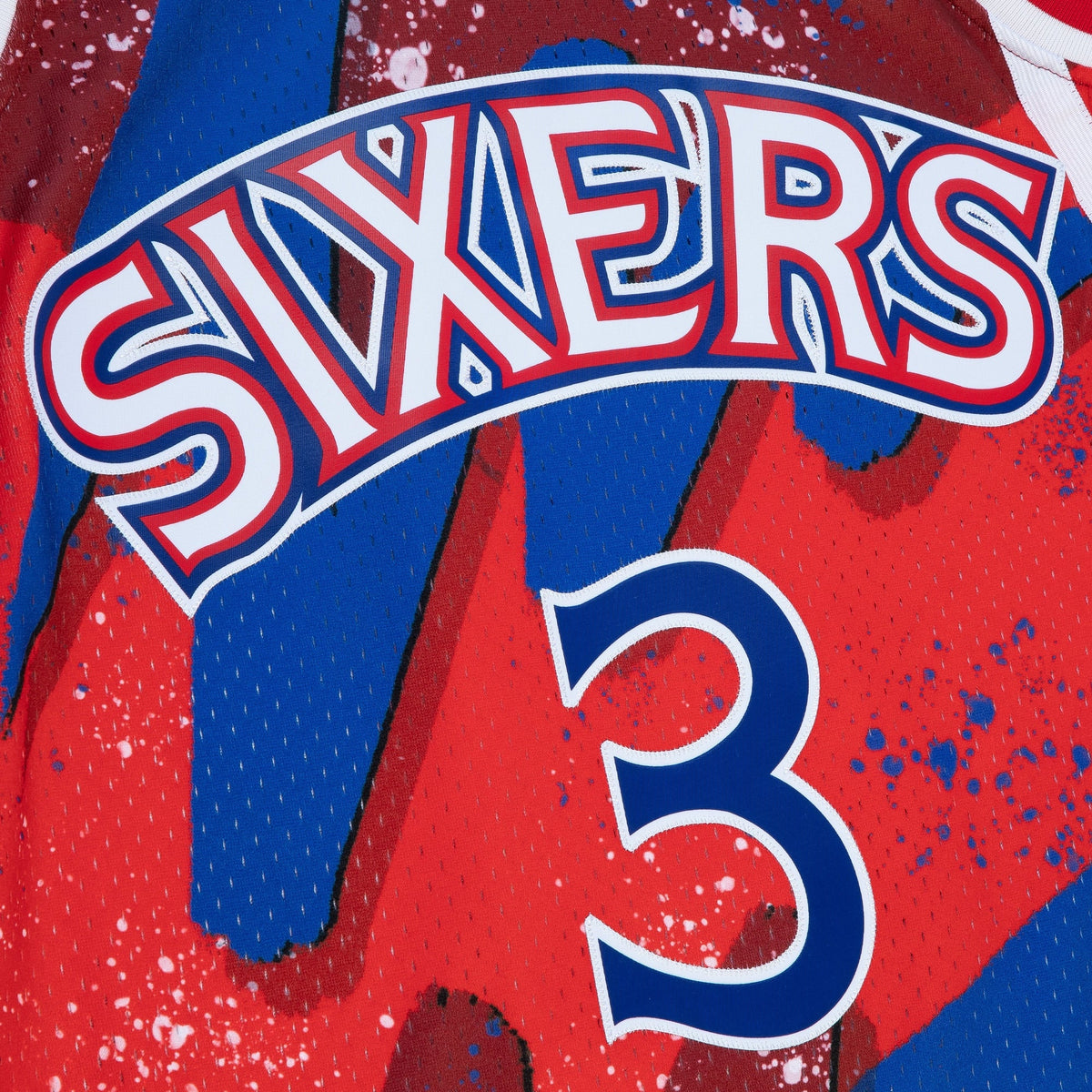 Allen Iverson Philadelphia 76ers 1996 Hyper Hoops Swingman Jersey - Scarlet product image 5, provided for visual reference