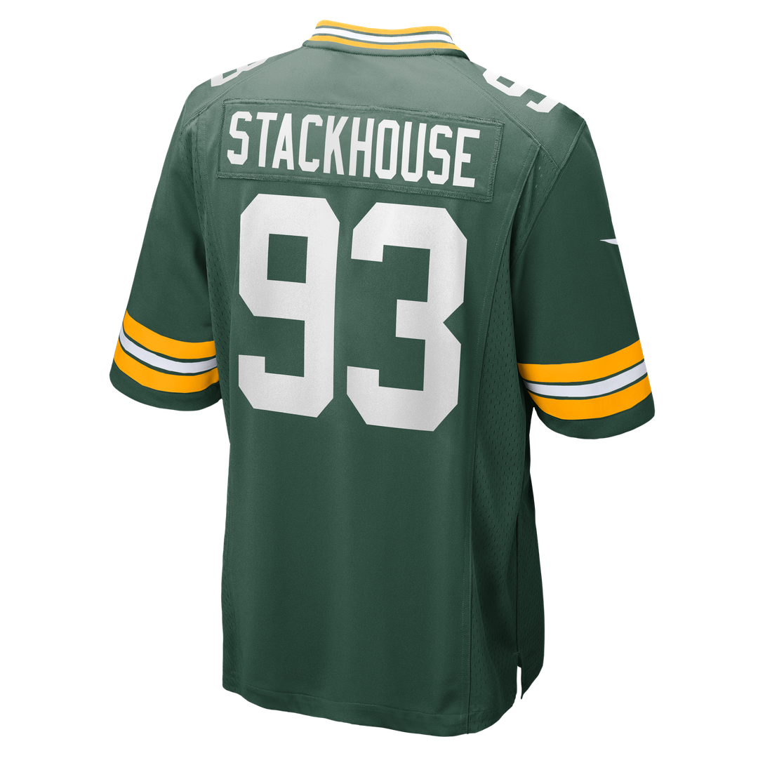 Green Bay Packers Nazir Stackhouse Green Team Game Jersey product image 3, provided for visual reference and product detail