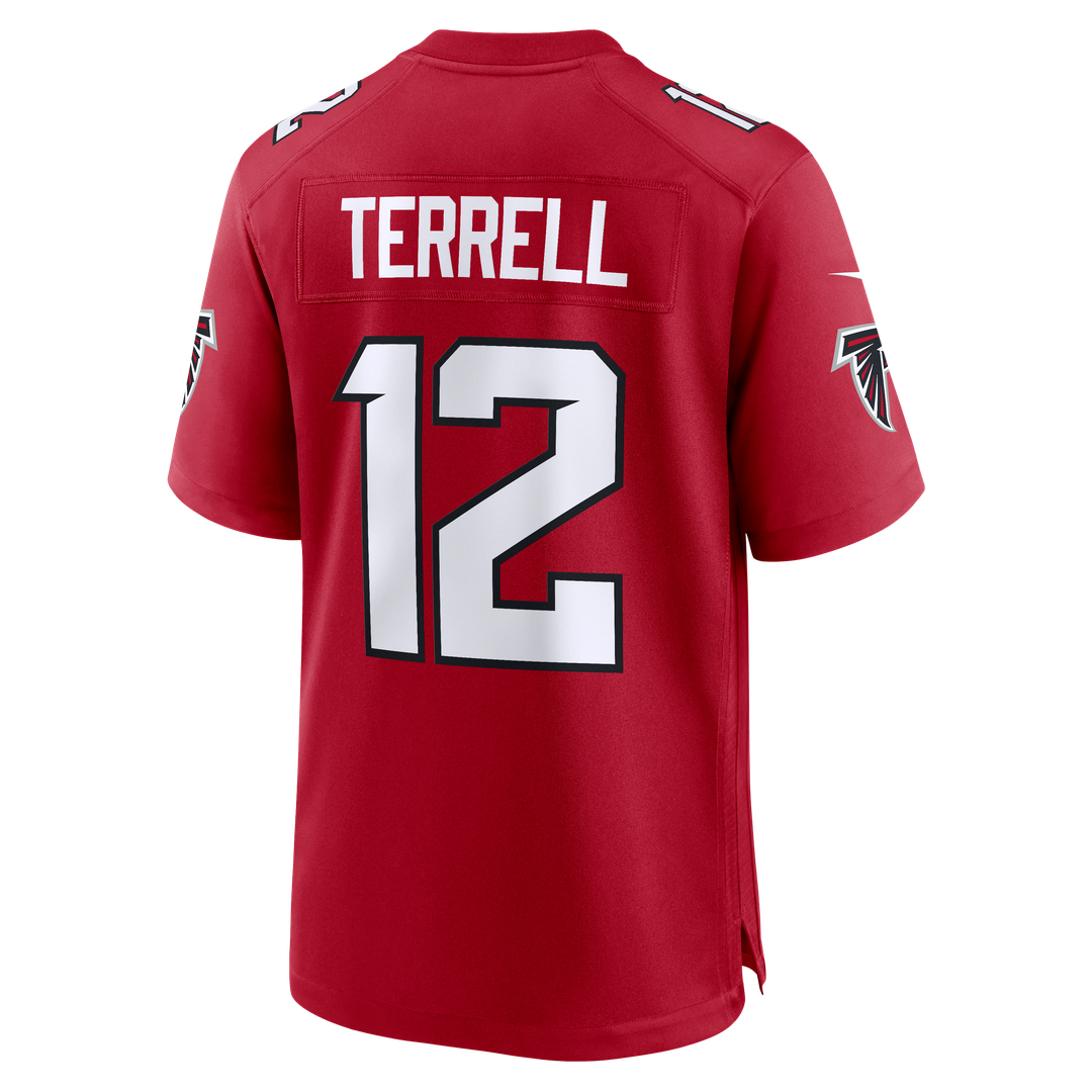 Atlanta Falcons Avieon Terrell Red Game Jersey product image 3, provided for visual reference and product detail review