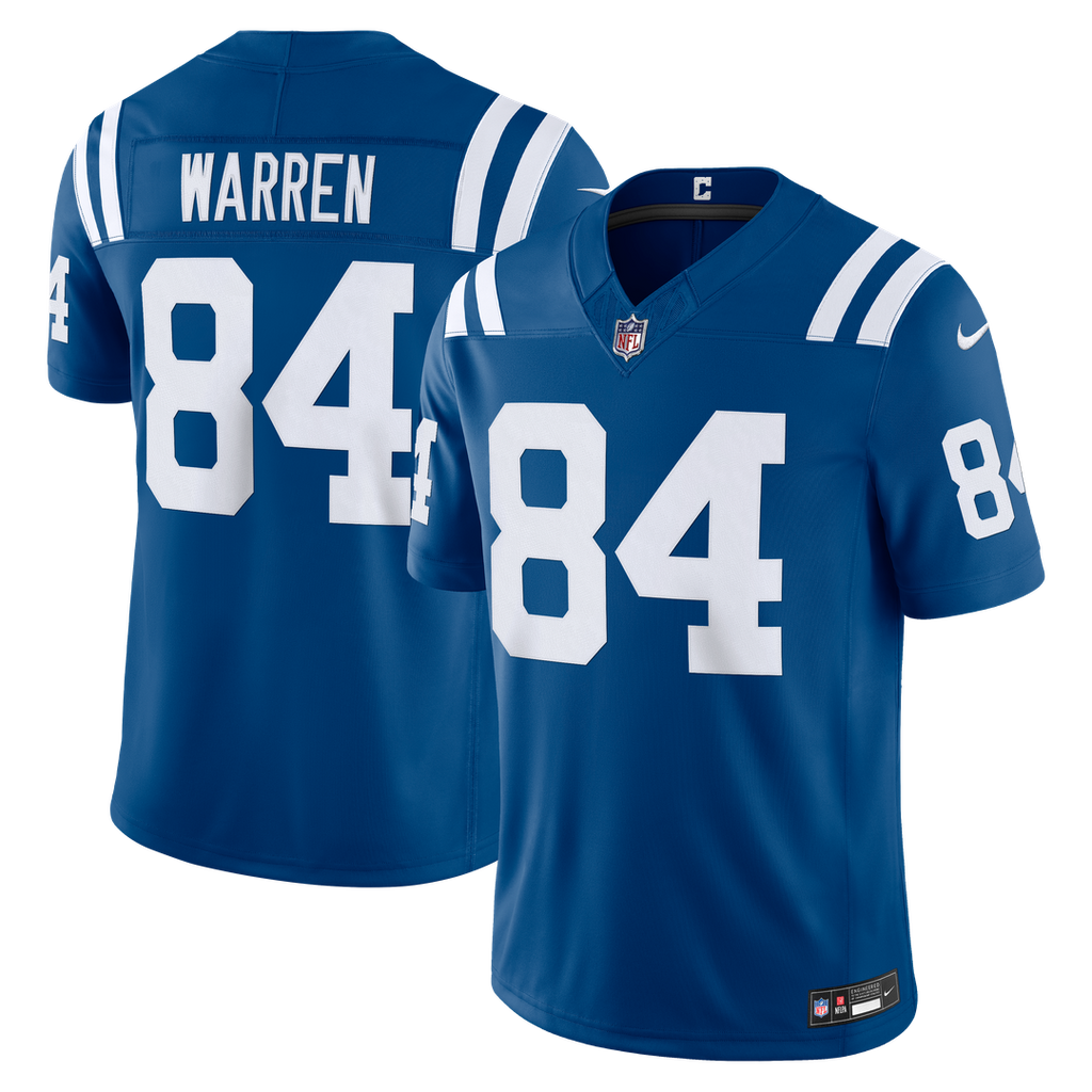 Indianapolis Colts Tyler Warren White Vapor F.U.S.E. Stitched Limited Jersey product image 7, provided for visual reference