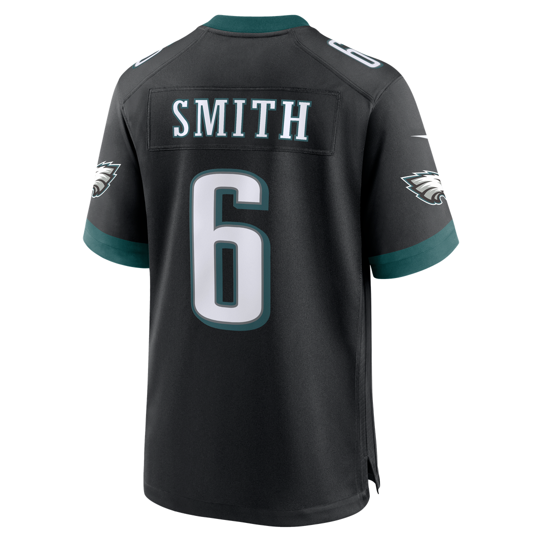 Philadelphia Eagles DeVonta Smith Black Alternate Game Jersey product image 3, provided for visual reference and product