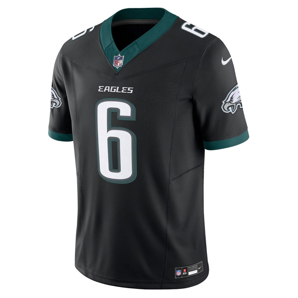 Philadelphia Eagles DeVonta Smith Black Alternate Vapor F.U.S.E. Limited Jersey product image 2, provided for visual