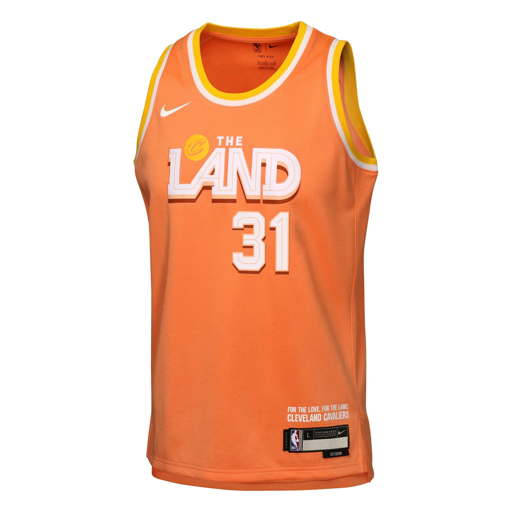 Jarrett Allen Cleveland Cavaliers 2025/26 City Edition Swingman Jersey - Orange - Youth product image 3, provided for visual