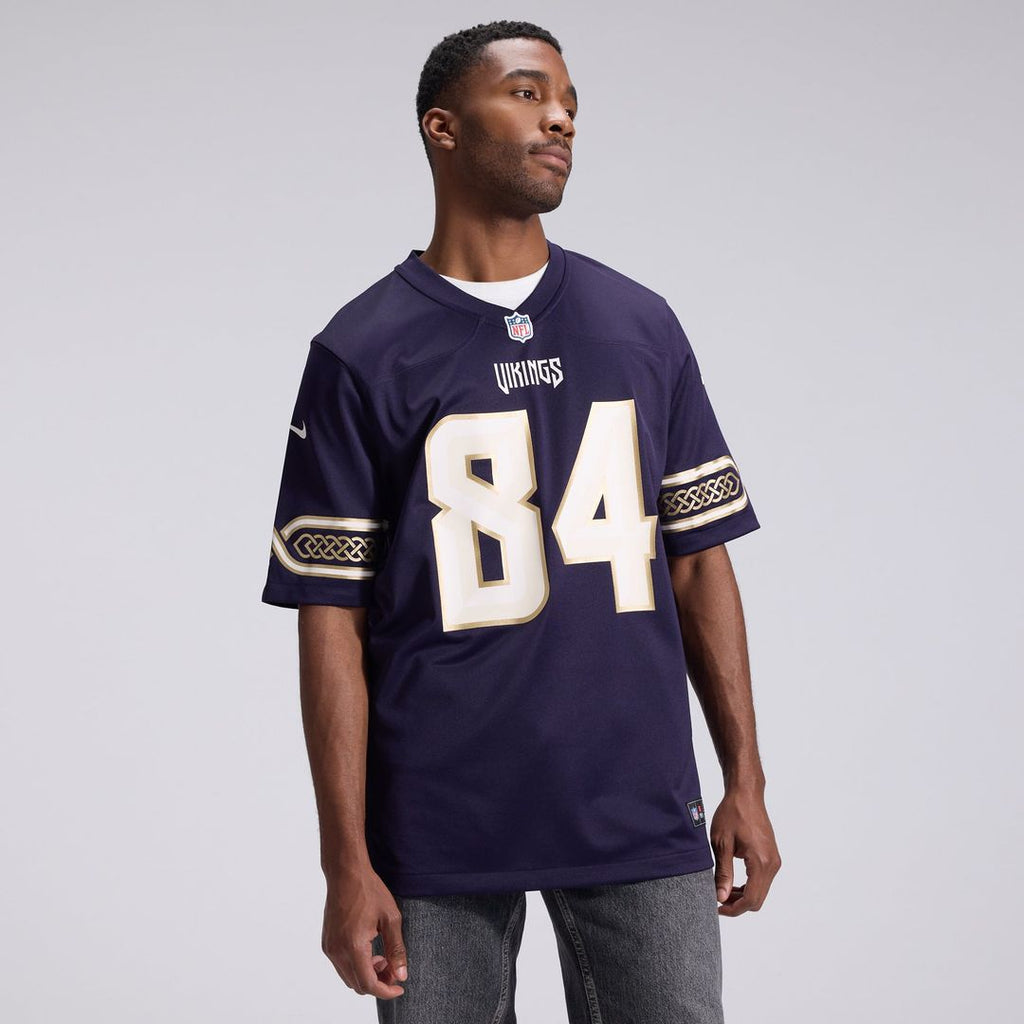 Minnesota Vikings Randy Moss Purple 2026 Rivalries Collection Game Jersey product image 2, provided for visual reference and