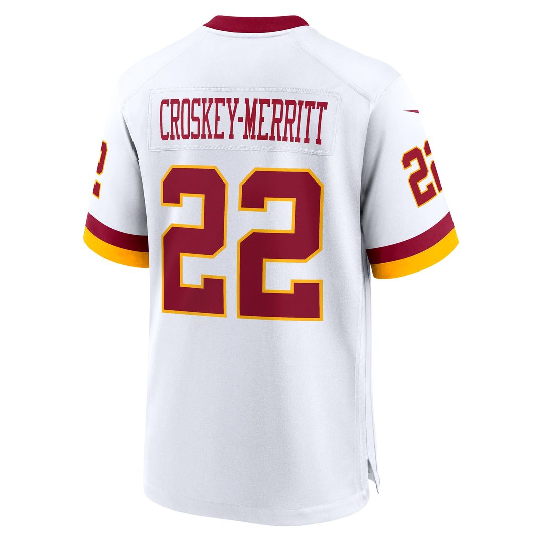 Washington Commanders Jacory Croskey-Merritt White Game Super Bowl Era Jersey product image 9, provided for visual reference