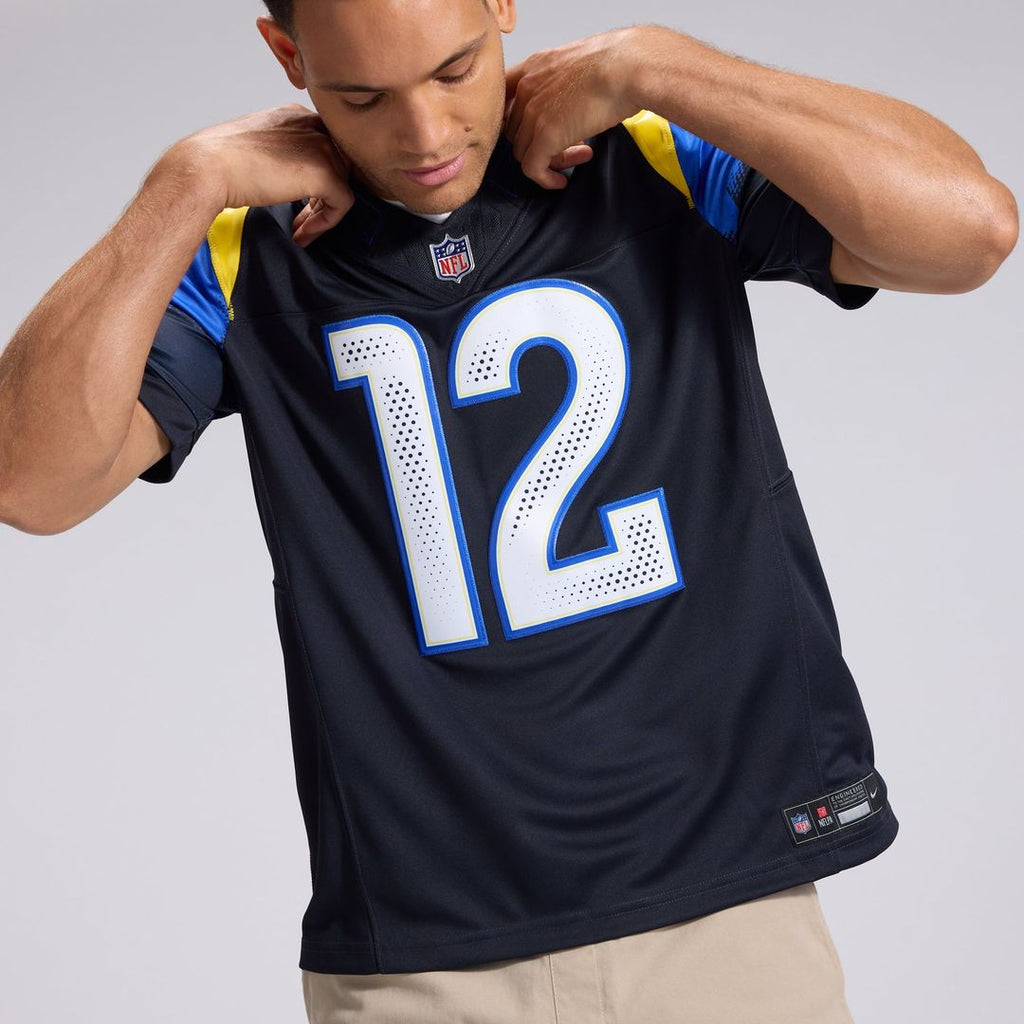 Los Angeles Rams Puka Nacua Dark Blue Rivalries Collection Stitched Limited Jersey product image 9, provided for visual