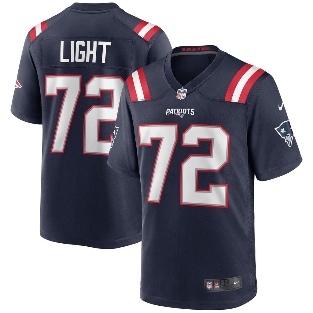 New England Patriots Matt Light Navy Game Retired Player Jersey product image 1, provided for visual reference and product