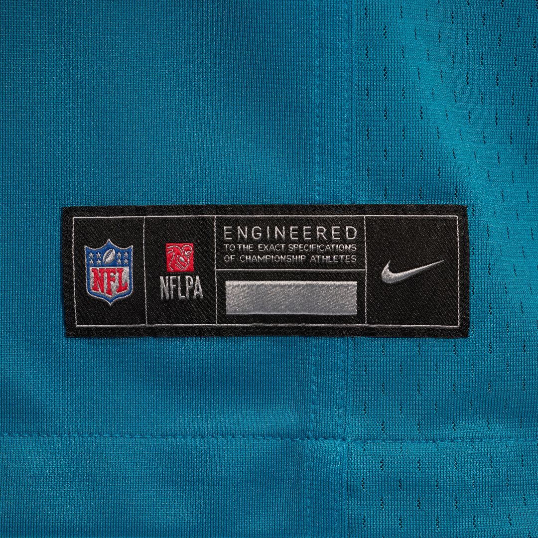 Jacksonville Jaguars Austin Johnson Teal Team Game Jersey product image 6, provided for visual reference and product detail