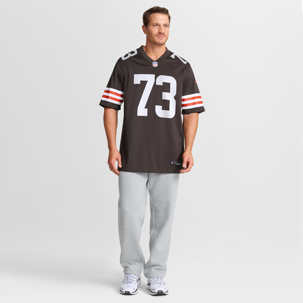 Cleveland Browns Joe Thomas White Retired Game Player Jersey product image 13, provided for visual reference and product