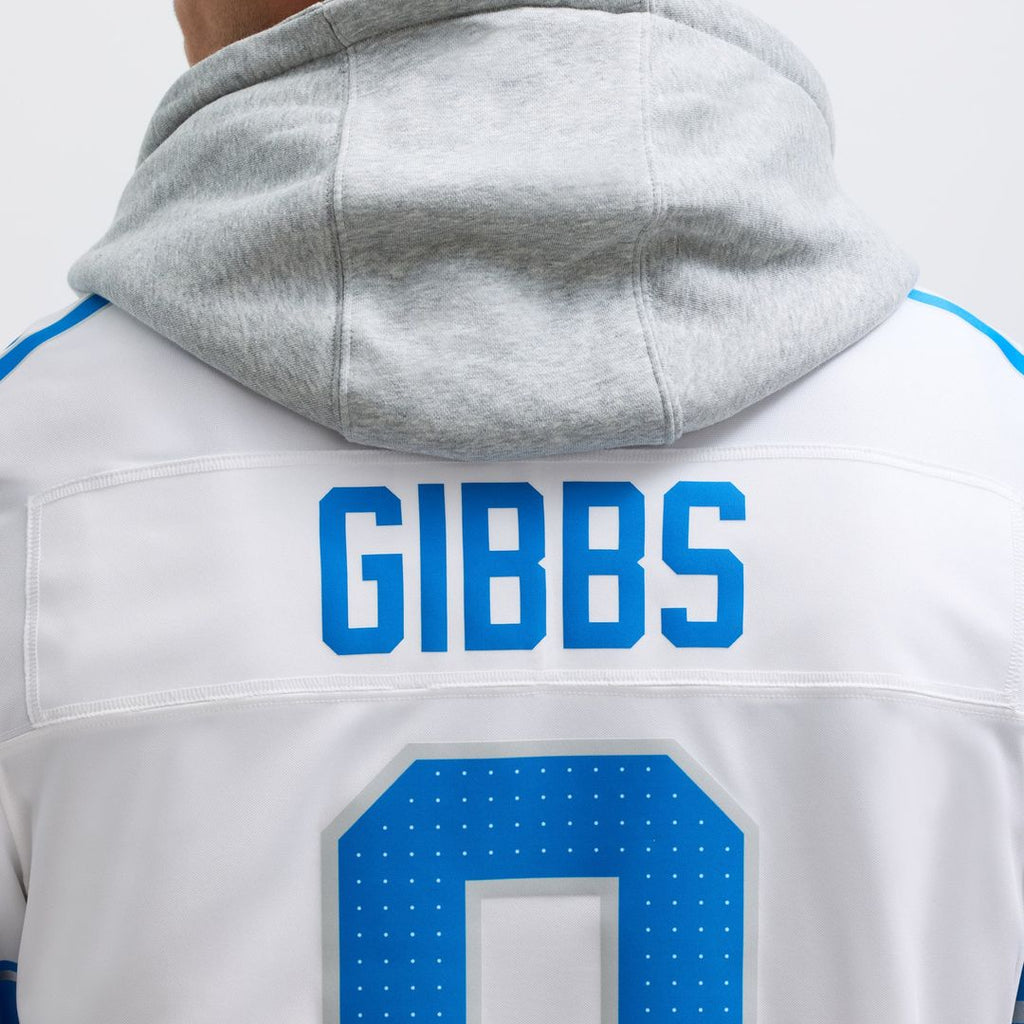 Detroit Lions Jahmyr Gibbs White Vapor F.U.S.E. Limited Jersey product image 18, provided for visual reference and product