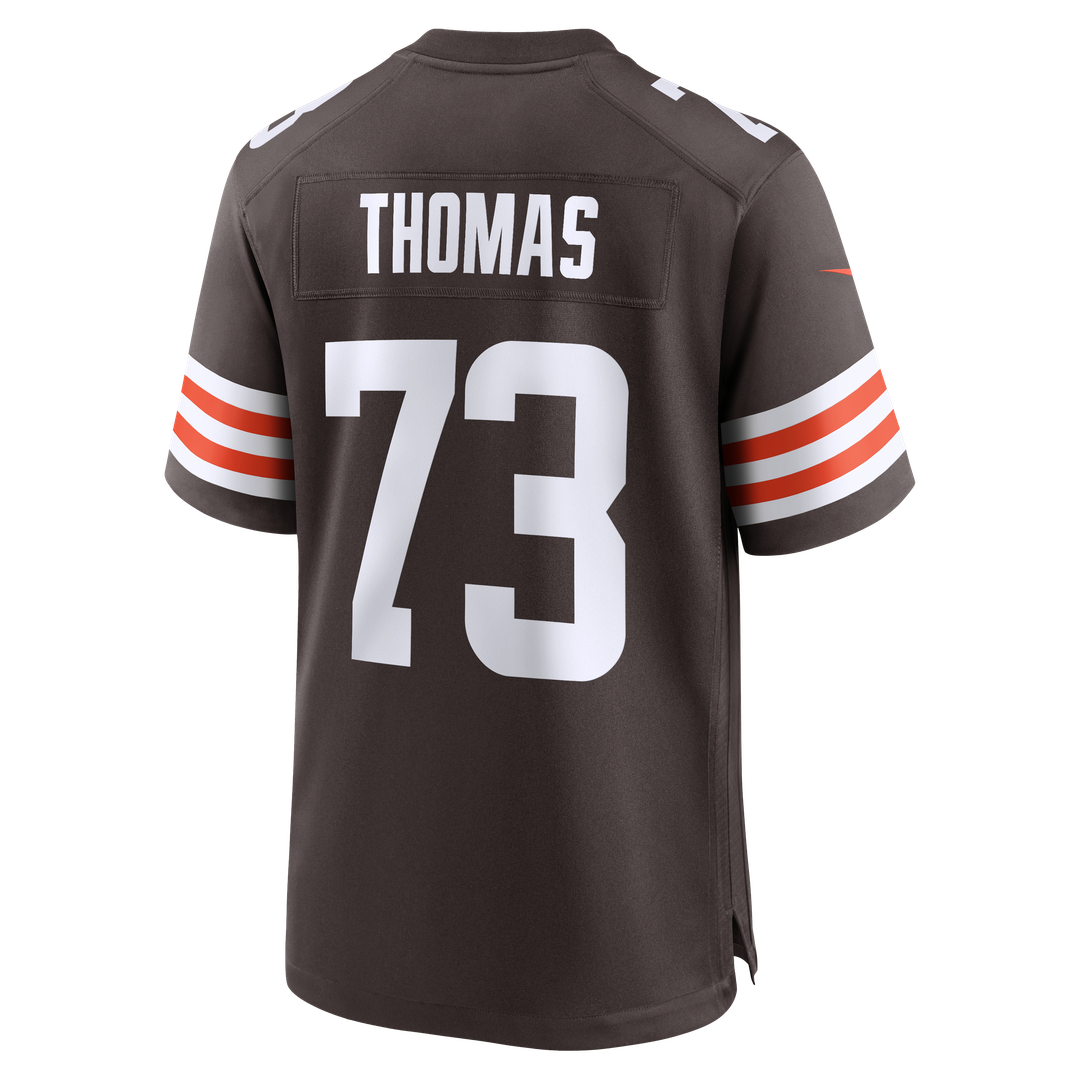 Cleveland Browns Joe Thomas White Retired Game Player Jersey product image 9, provided for visual reference and product