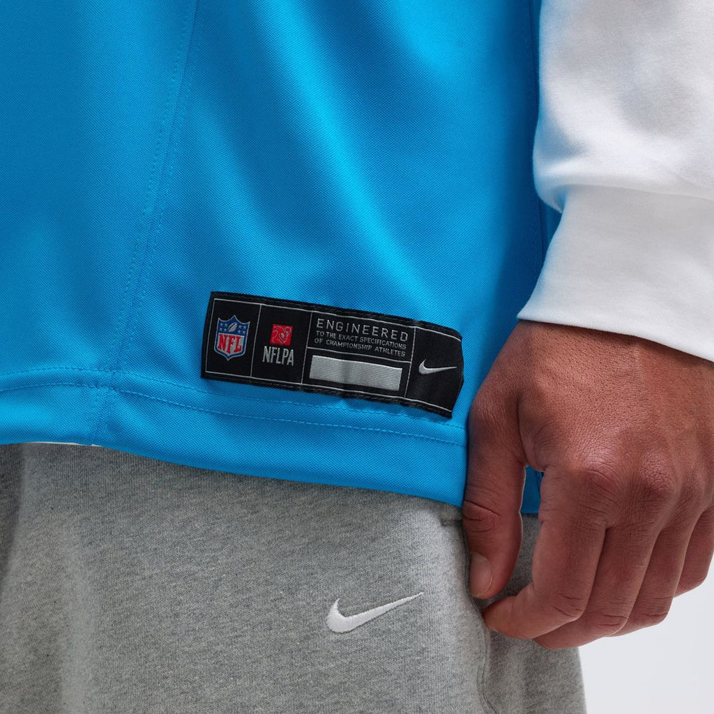 Carolina Panthers Jaycee Horn Blue Vapor F.U.S.E. Limited Jersey product image 9, provided for visual reference and product