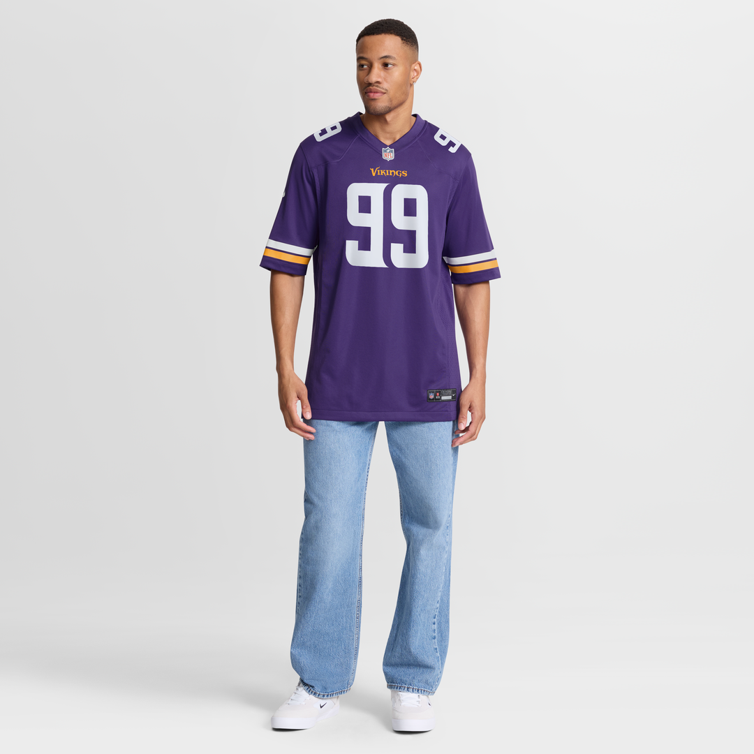 Minnesota Vikings Elijah Williams Purple Team Game Jersey product image 7, provided for visual reference and product detail