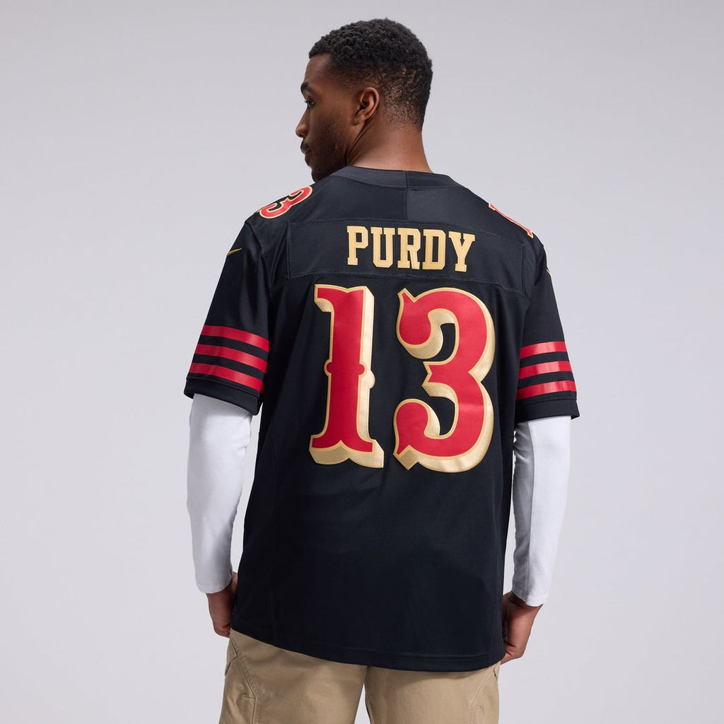 San Francisco 49ers Brock Purdy Black Rivalries Collection Stitched Limited Jersey product image 3, provided for visual