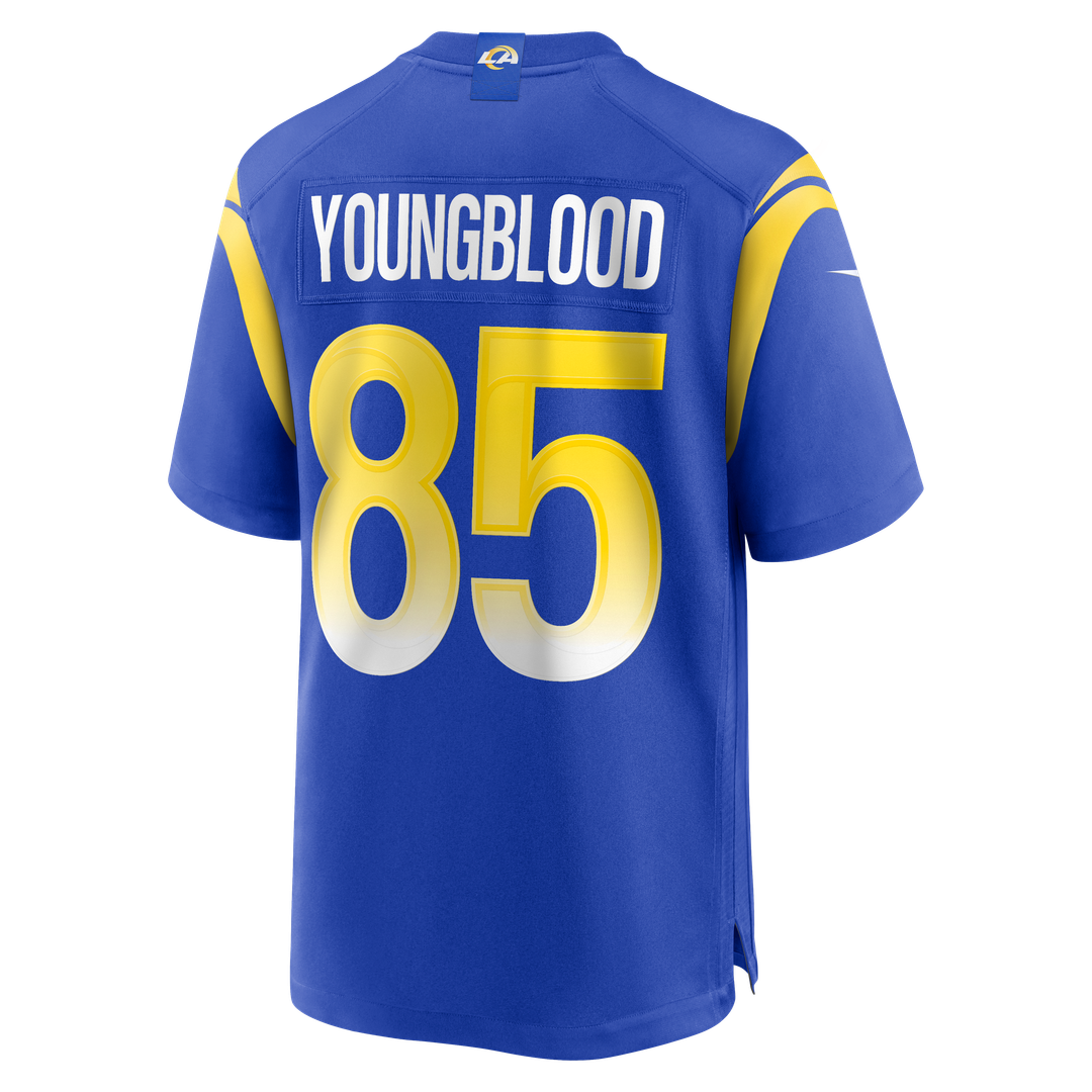 Los Angeles Rams Jack Youngblood Royal Game Retired Player Jersey product image 3, provided for visual reference and product