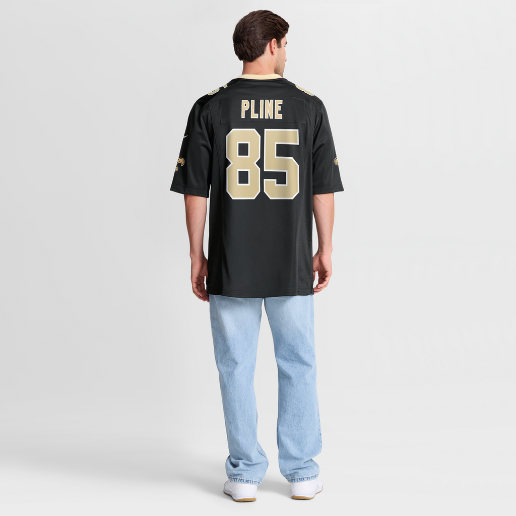 New Orleans Saints Mason Pline Black Team Game Jersey product image 8, provided for visual reference and product detail