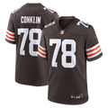 Cleveland Browns Jack Conklin Brown Game Player Jersey product image 1, provided for visual reference and product detail