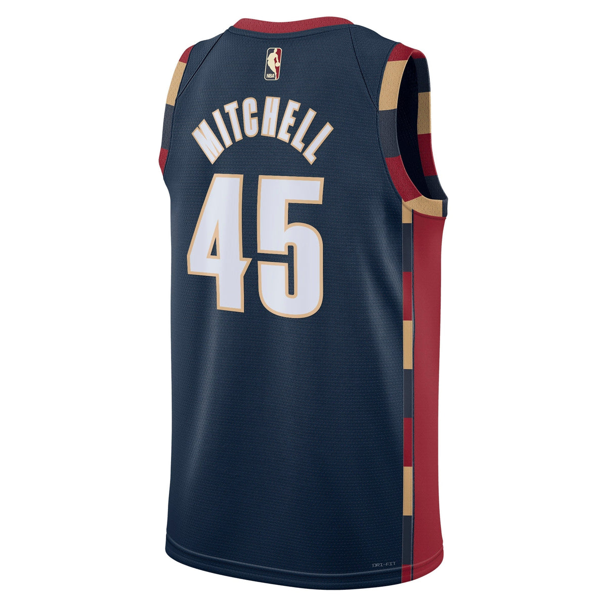 Donovan Mitchell Cleveland Cavaliers Classic Edition Jersey - Navy - Unisex product image 4, provided for visual reference