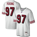 San Francisco 49ers Bryant Young White Legacy Replica Jersey product image 1, provided for visual reference and product