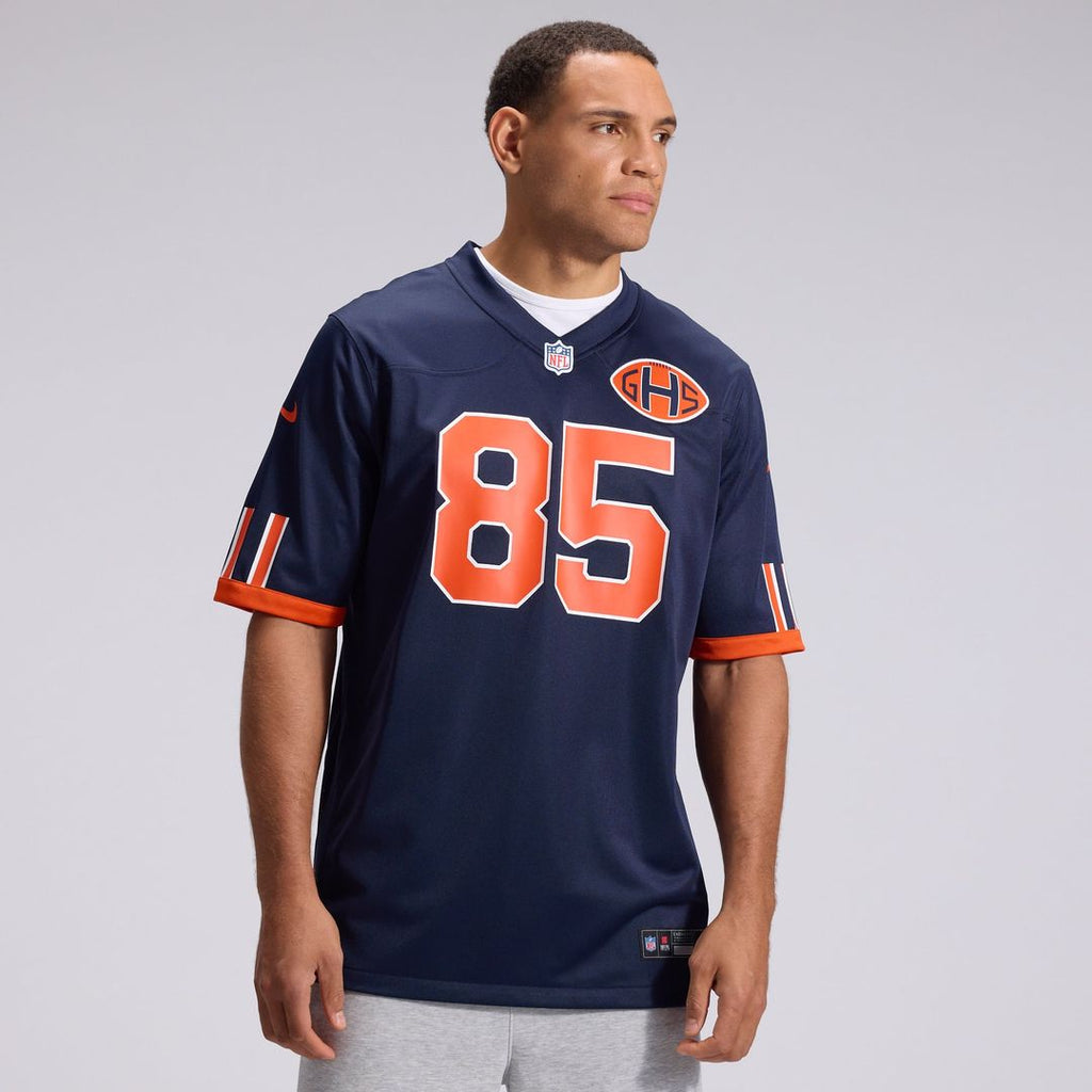 Chicago Bears Cole Kmet Navy 2026 Rivalries Collection Game Jersey product image 2, provided for visual reference and