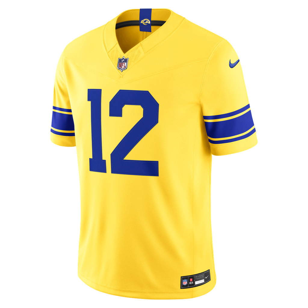 Los Angeles Rams Puka Nacua Royal Team Vapor F.U.S.E. Stitched Limited Jersey product image 29, provided for visual