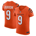 Cincinnati Bengals Joe Burrow Orange Team Vapor F.U.S.E. Elite Jersey product image 1, provided for visual reference and