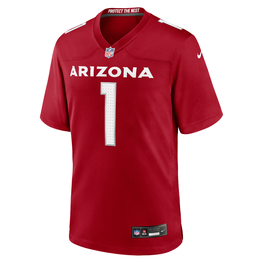 Arizona Cardinals Number 1 Dad Cardinal Game Jersey product image 2, provided for visual reference and product detail review