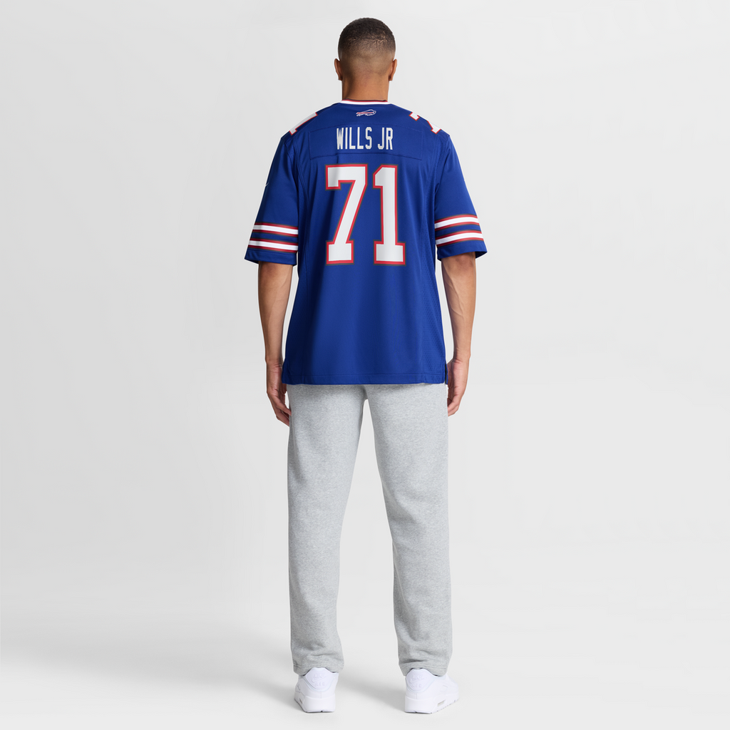 Buffalo Bills Jedrick Wills Jr. Royal Team Game Jersey product image 3, provided for visual reference and product detail
