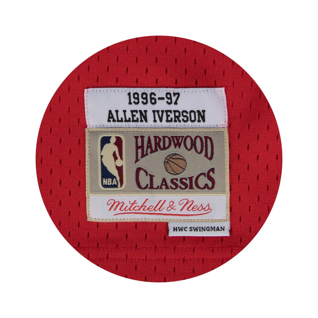 Allen Iverson Philadelphia 76ers 1996-97 Swingman Road Jersey product image 4, provided for visual reference and product