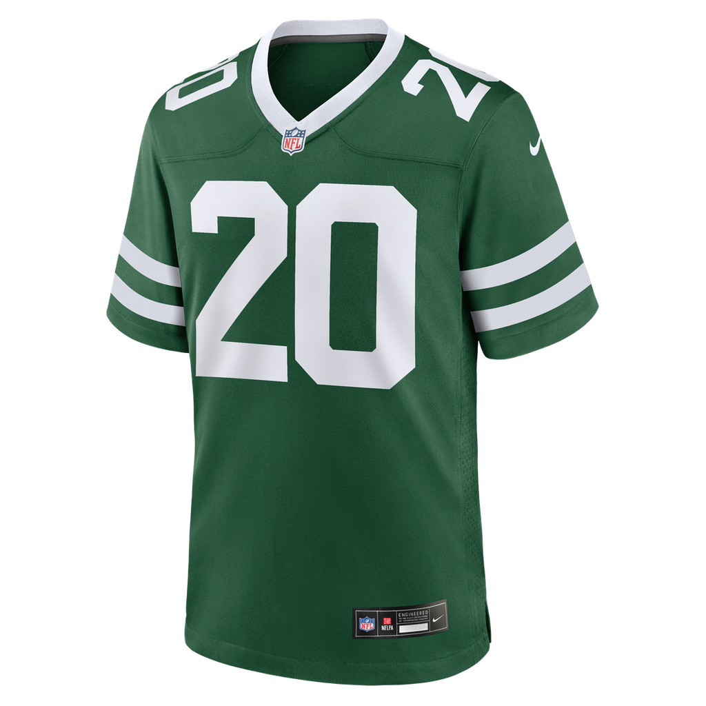 New York Jets Breece Hall Legacy White Game Jersey product image 12, provided for visual reference and product detail review