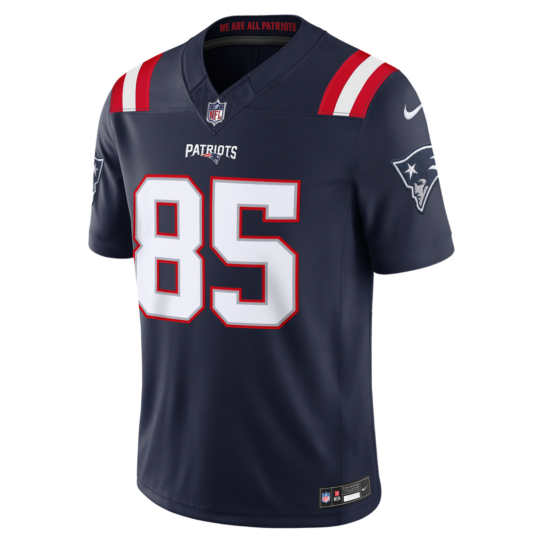 New England Patriots Hunter Henry Navy Team Vapor F.U.S.E. Stitched Limited Jersey product image 2, provided for visual