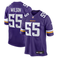 Minnesota Vikings Eric Wilson Purple Team Game Jersey product image 1, provided for visual reference and product detail