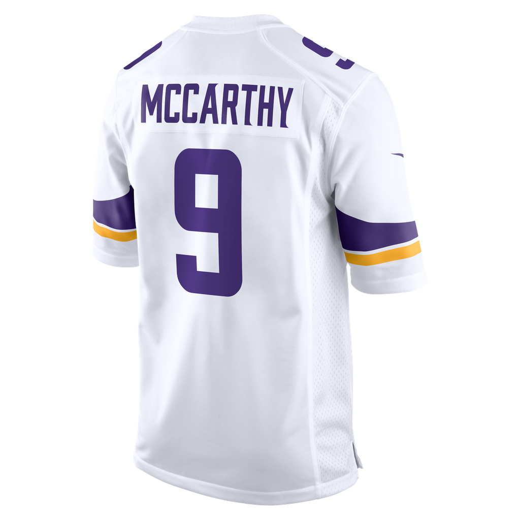 Minnesota Vikings J.J. McCarthy White Game Jersey product image 20, provided for visual reference and product detail review