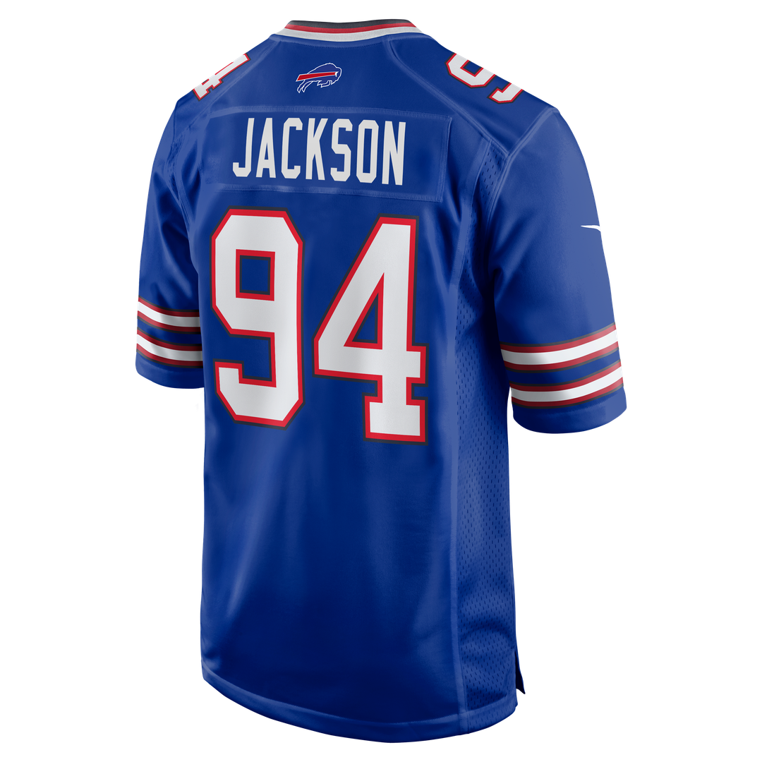Buffalo Bills Landon Jackson Royal Team Game Jersey product image 3, provided for visual reference and product detail review