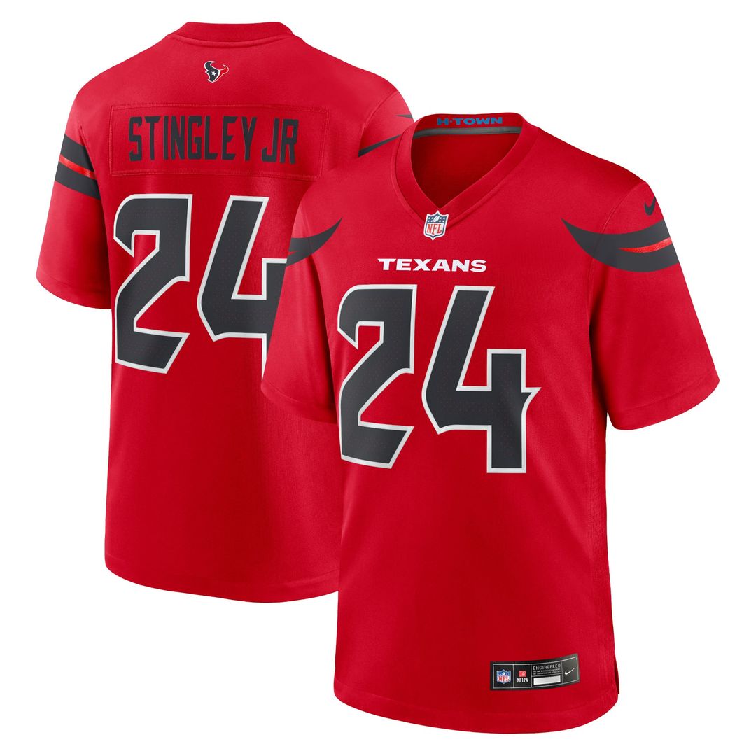 Houston Texans Derek Stingley Jr. Red Alternate Game Jersey product image 1, provided for visual reference and product