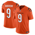 Cincinnati Bengals Joe Burrow Orange Alternate Vapor F.U.S.E. Stitched Limited Jersey product image 1, provided for visual