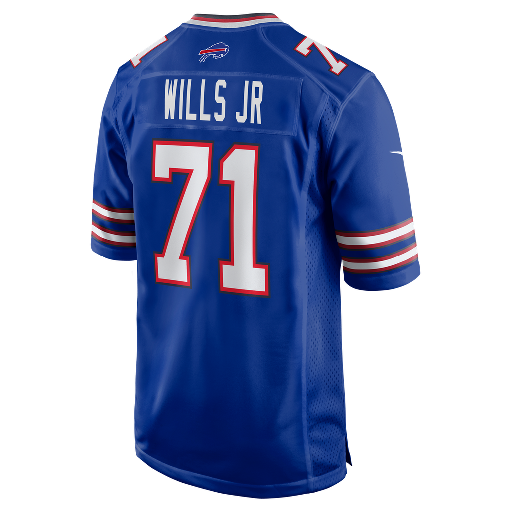 Buffalo Bills Jedrick Wills Jr. Royal Team Game Jersey product image 5, provided for visual reference and product detail